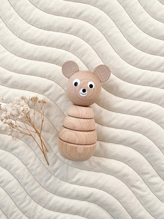 Wooden Bear Stacker Toy